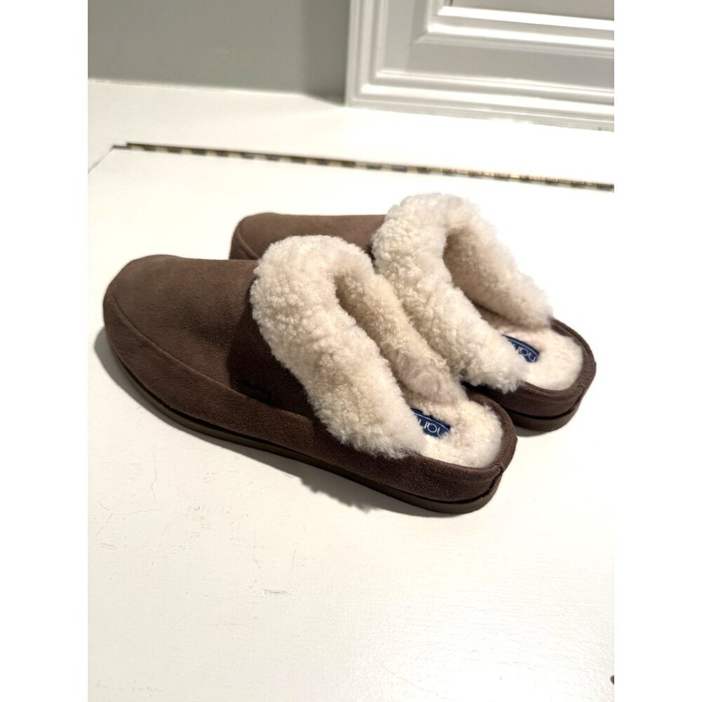 NEW Hari Mari Womens Tia Mule Slippers Indoor Outdoor Brown Size US 7 $150 [jb] - Picture 5 of 16